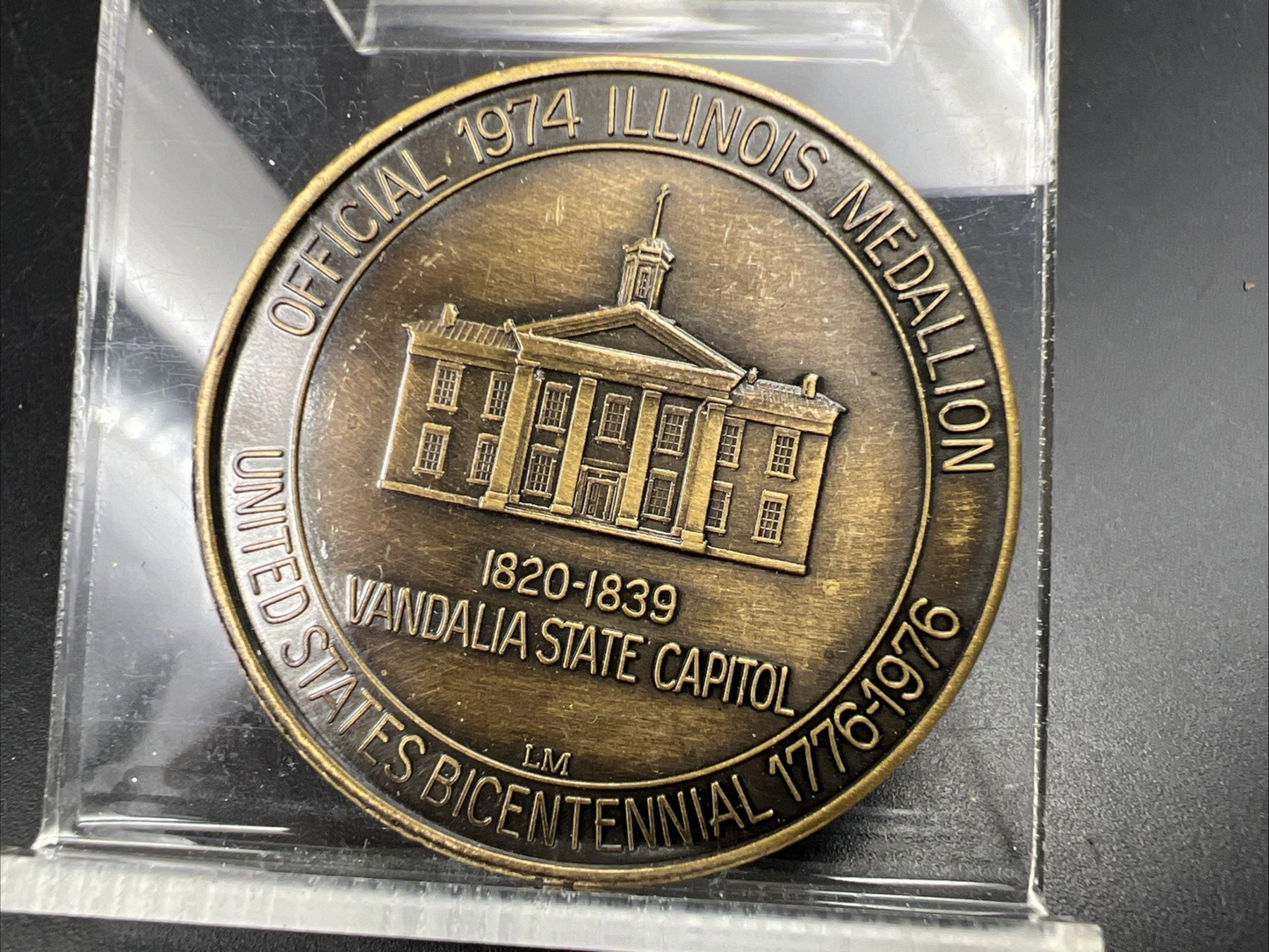 Official 1974 Illinois Medallion