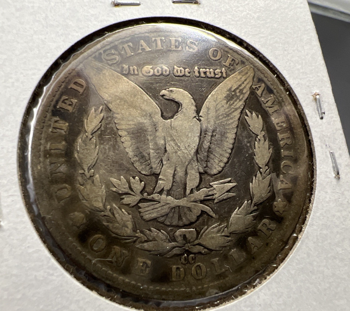 1891 CC Morgan Silver Dollar Coin VG Very Good Circulated