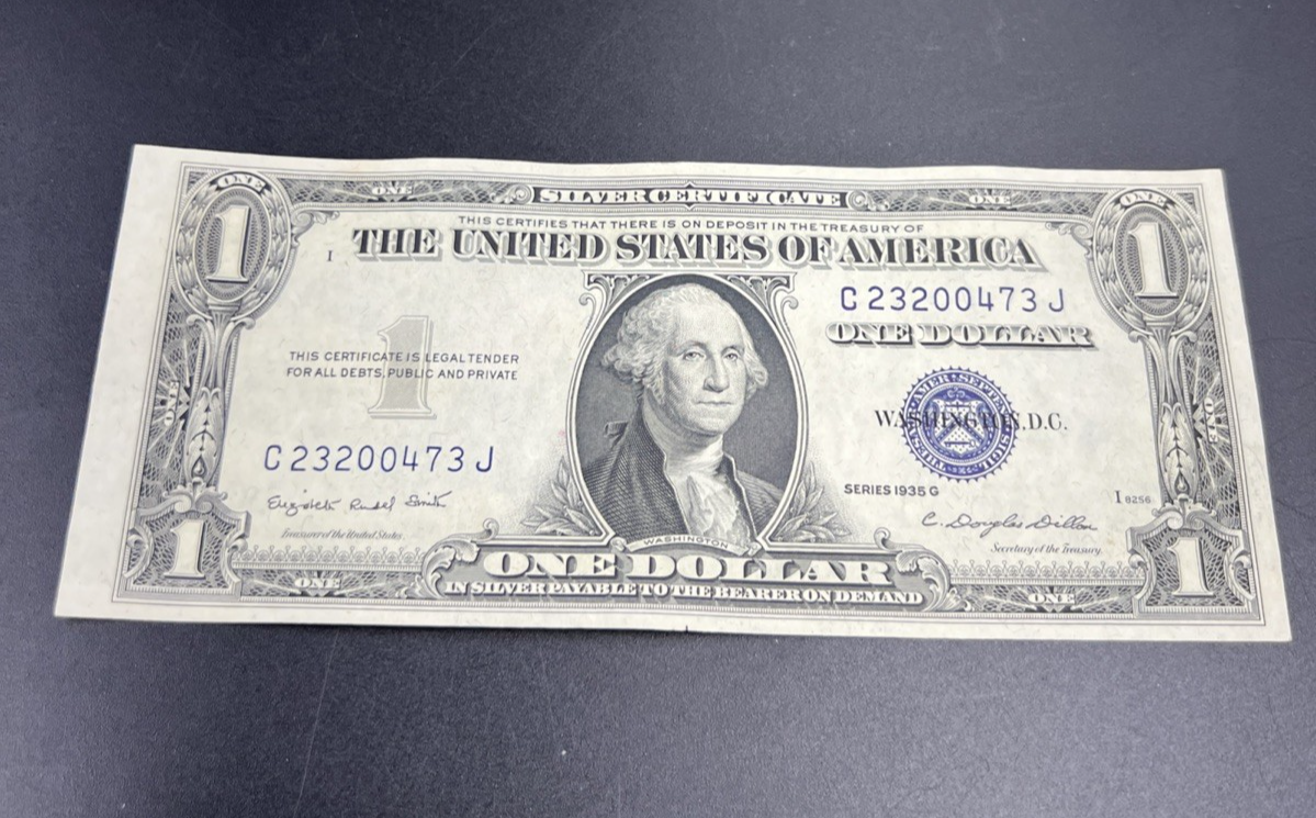 1935 G $1 One Dollar US Silver Certificate XF EF Extra Fine Circ #73