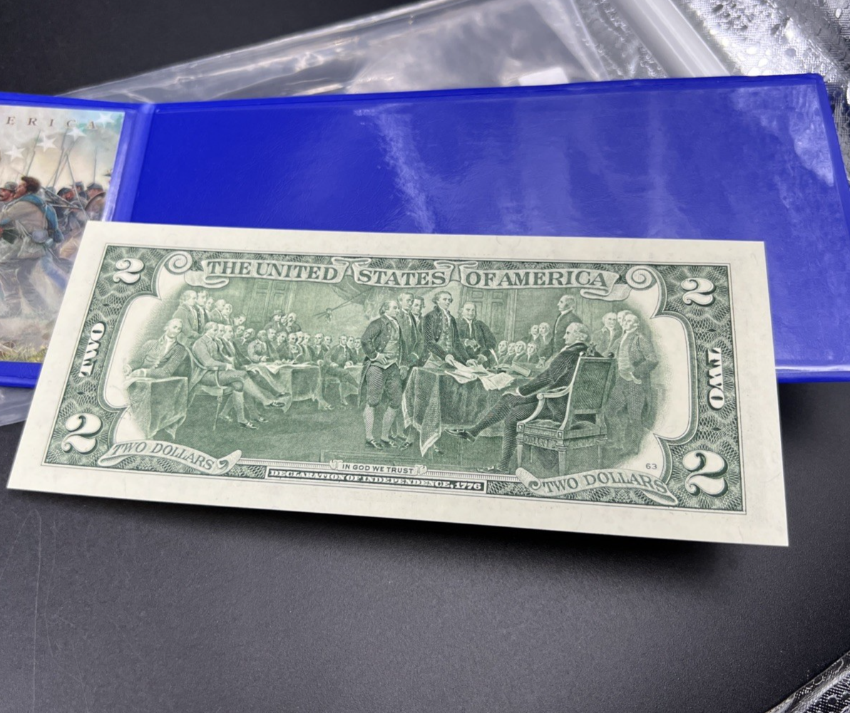 Civil War Generals Colorized 2017 A 2 Two Dollar Federal Reserve Note Unc #40