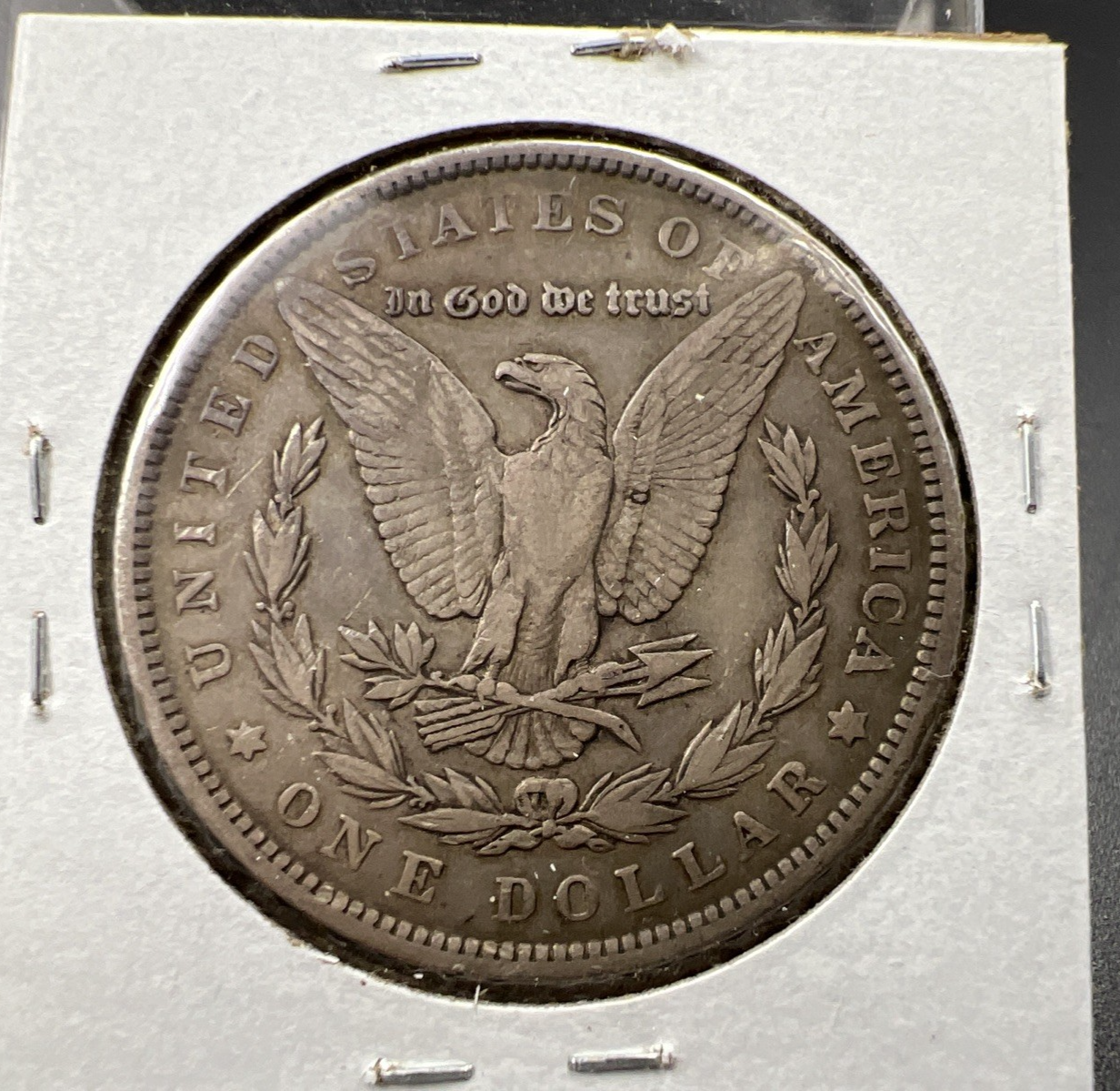 1891 P $1 Morgan Silver Dollar Coin VF Very Fine Circ SK#a