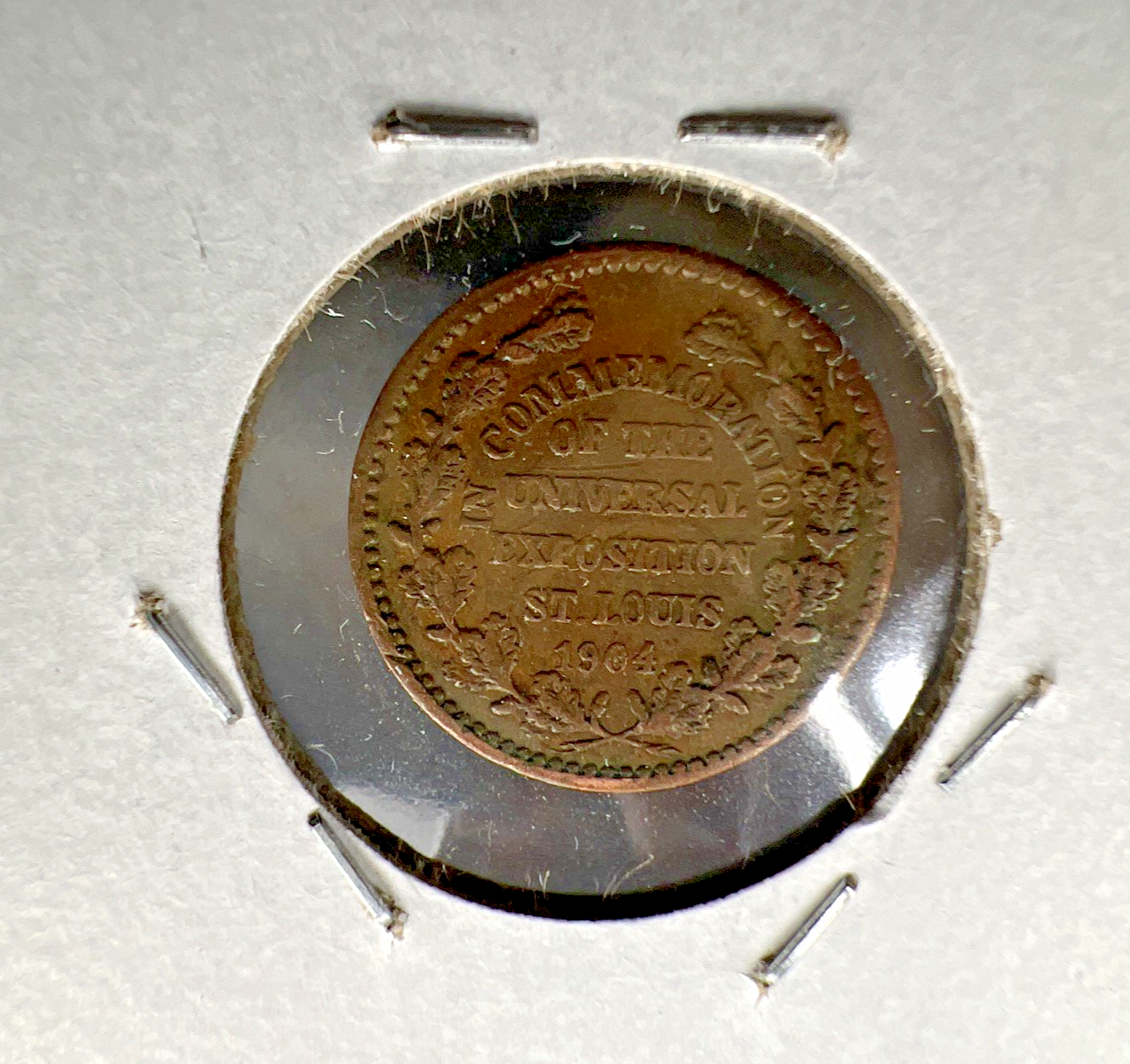 1904 St Louis Expo Electricity Medal H-30 CH VF Circ