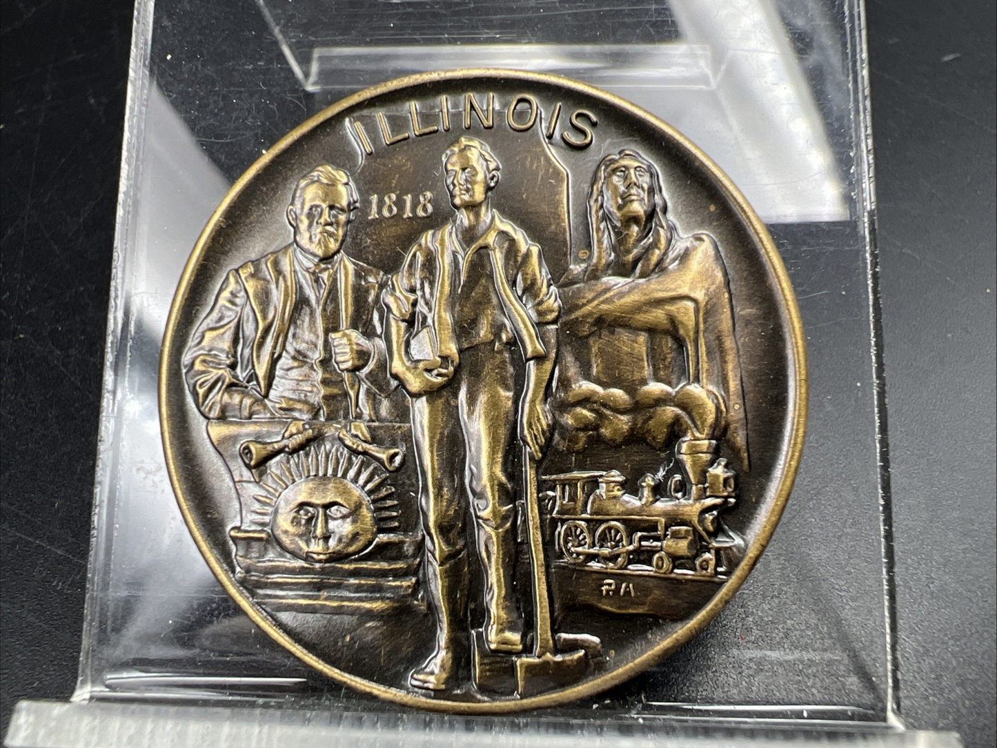 Official 1974 Illinois Medallion
