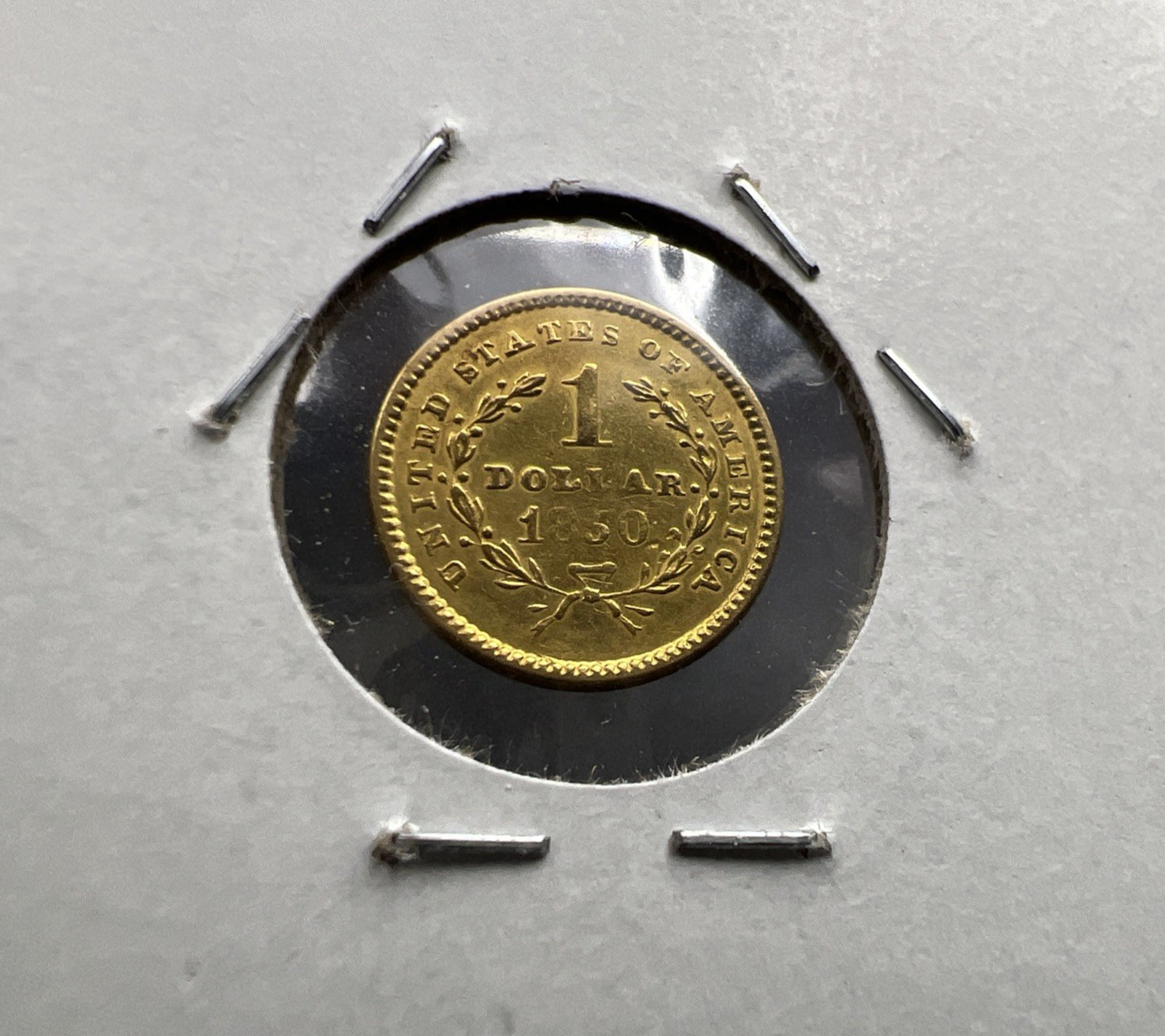 1850 Liberty Head Type I Gold Dollar $1 Choice VF Very Fine Circ