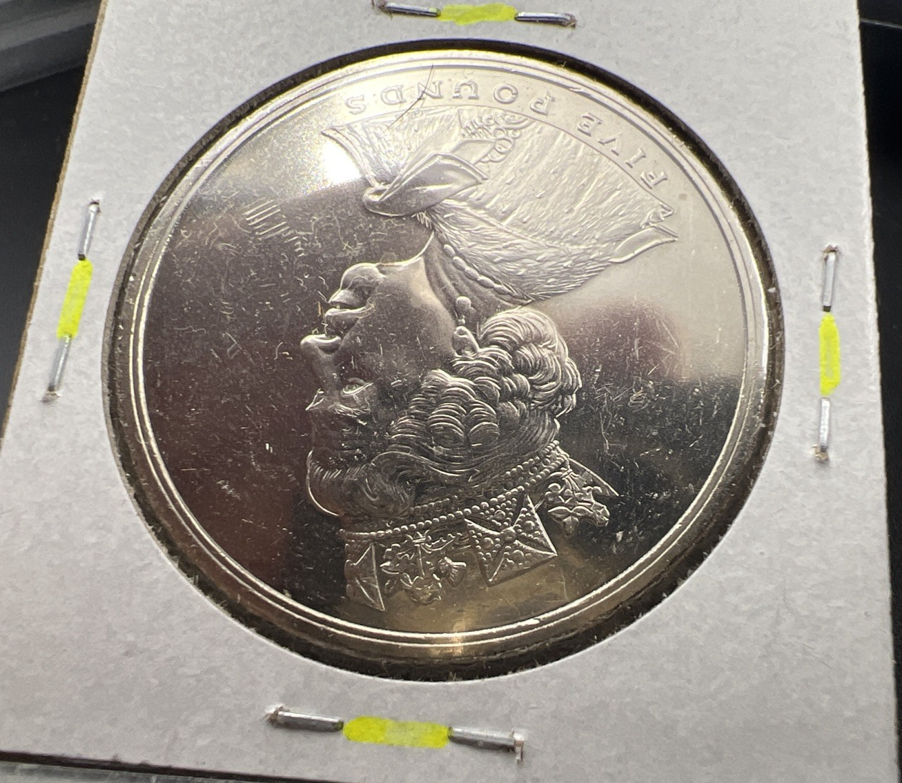 2002 Golden Jubilee Great Britain 5 Pounds Coin BU UNC sk#B
