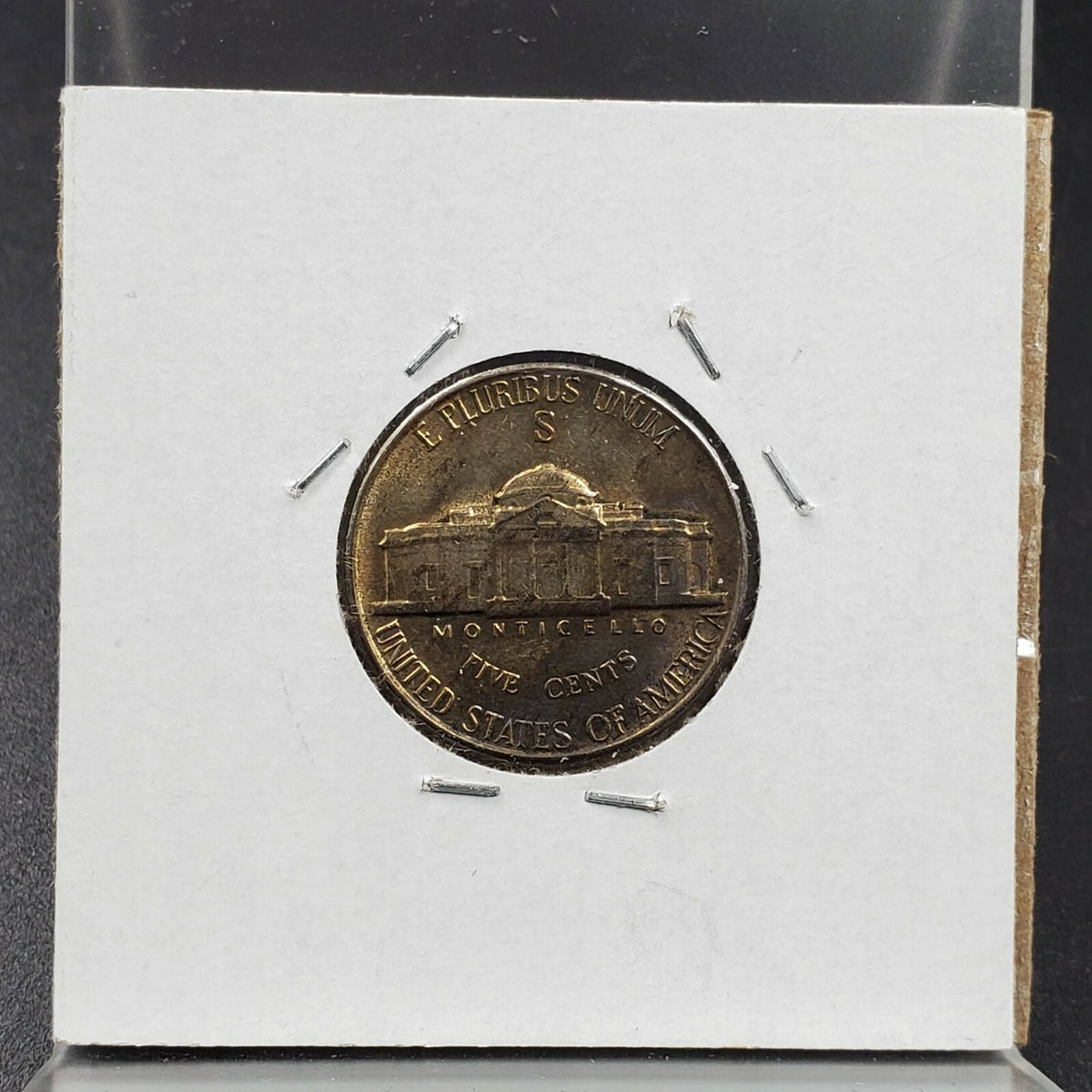 1945 S Jefferson Silver World War 2 Nickel Coin CH BU PQ Toning Toner San Fran