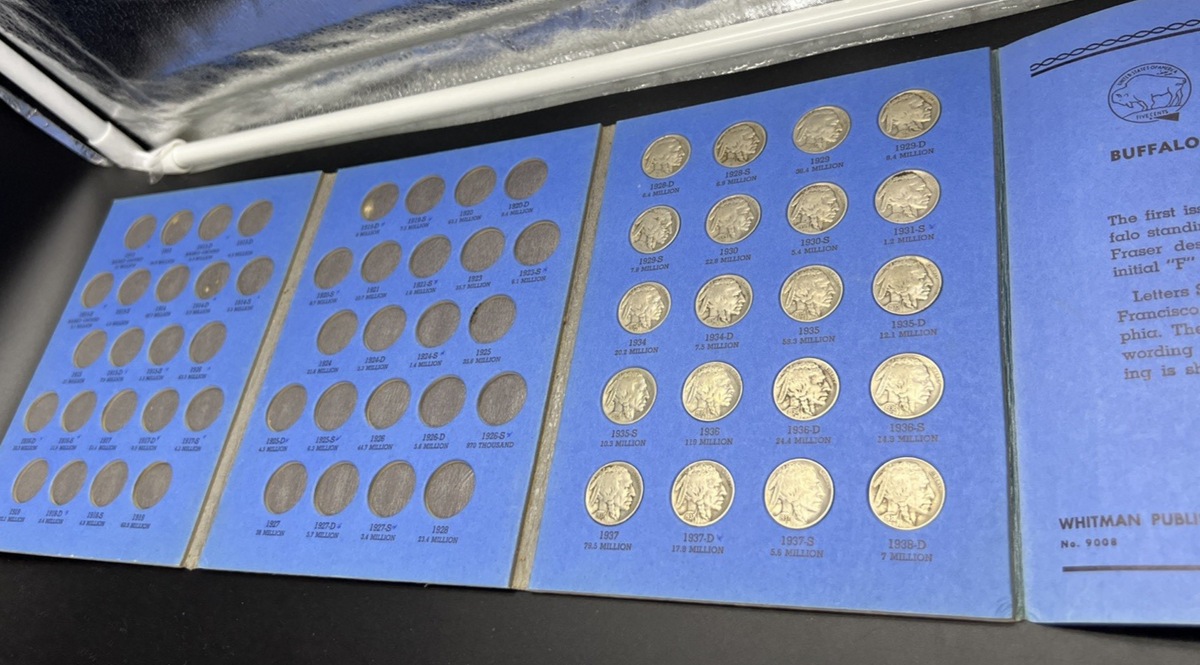 1928 D - 1938 D Buffalo Indian Head Nickel 20 Coin Circ Starter Set in Folder