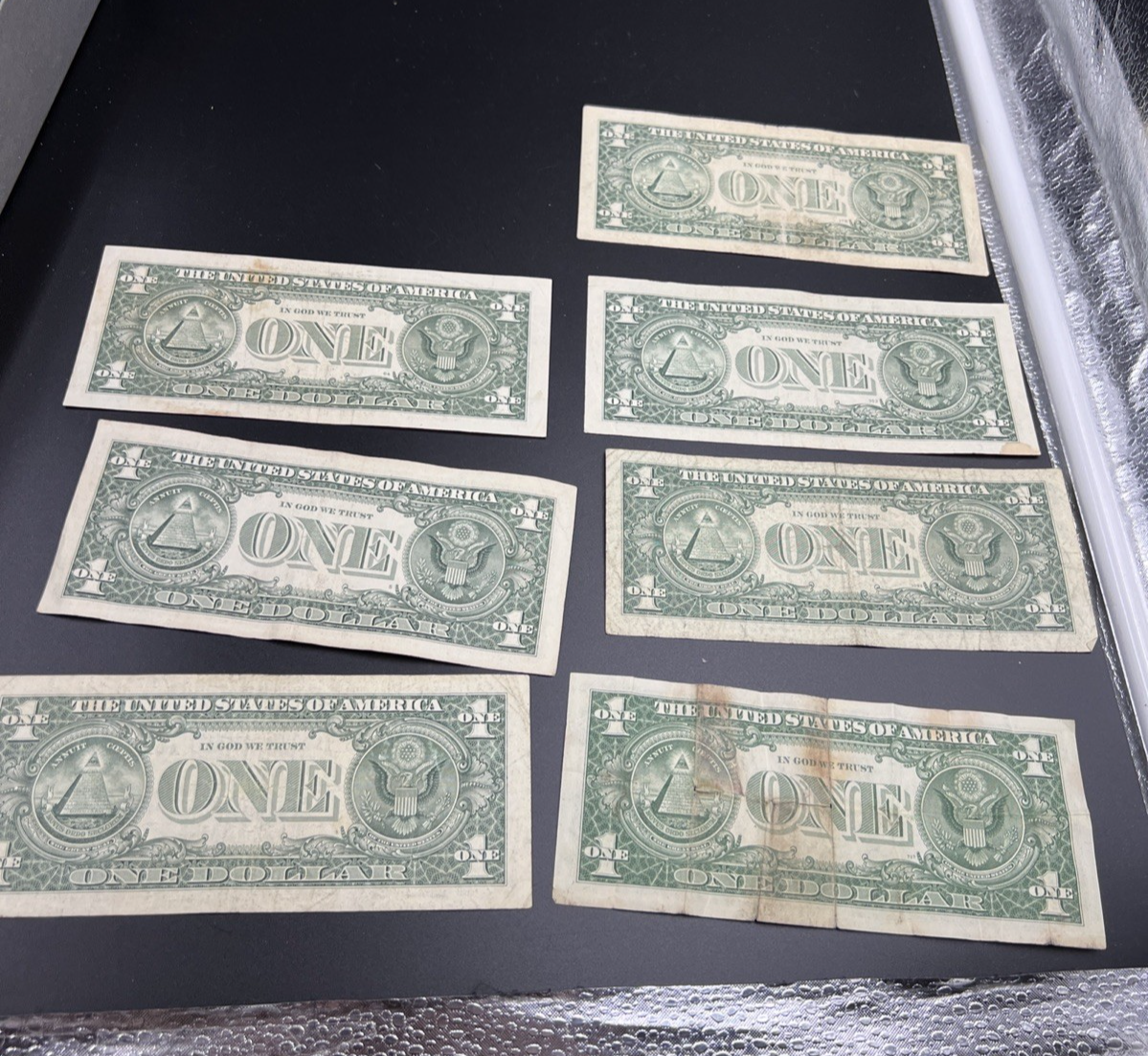 7 Note Lot Star * FRN $1 Dollar Collectors 1963 1995 2006 2009 2013 2017 Circ