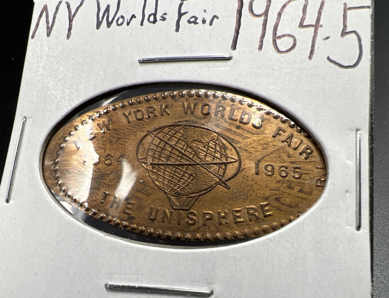 1964-5 New York World's Fair Elongated Cent The Unisphere BU UNC RB