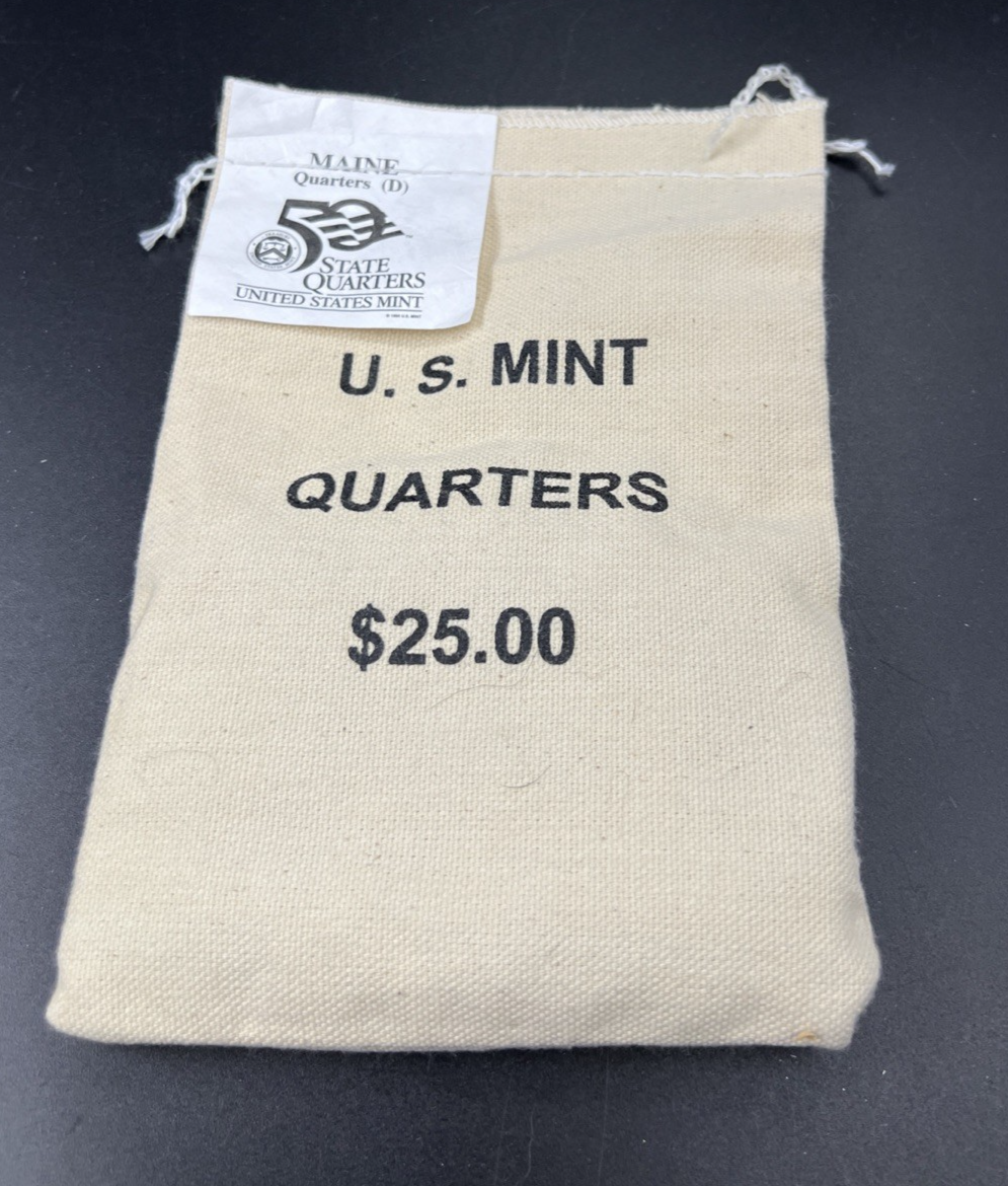 U.S. Mint Bag of 100 2003 D Maine State Statehood Quarters BU UNC