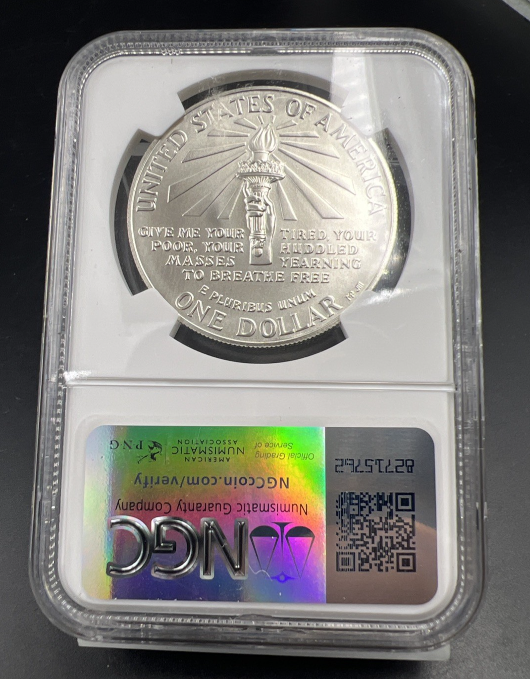 1986 P Statue of Liberty Commemorative Silver Dollar Coin NGC MS70 Gem BU #026