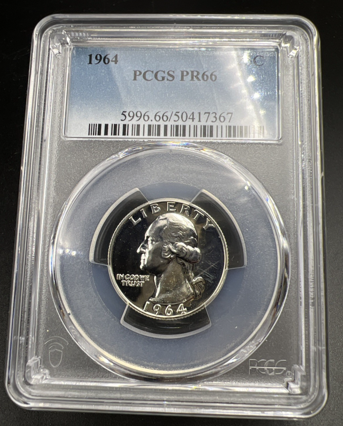 1964 25c Washington Silver Quarter Coin PR66 #67 PCGS