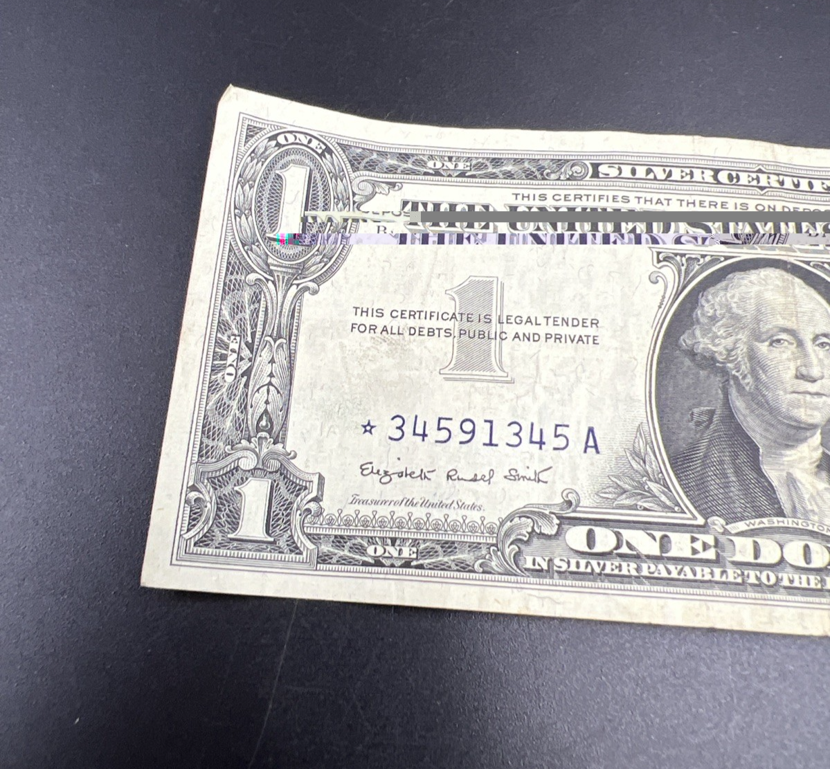 1957 * Star $1 One Dollar Silver Certificate  CH Fine / VF #45