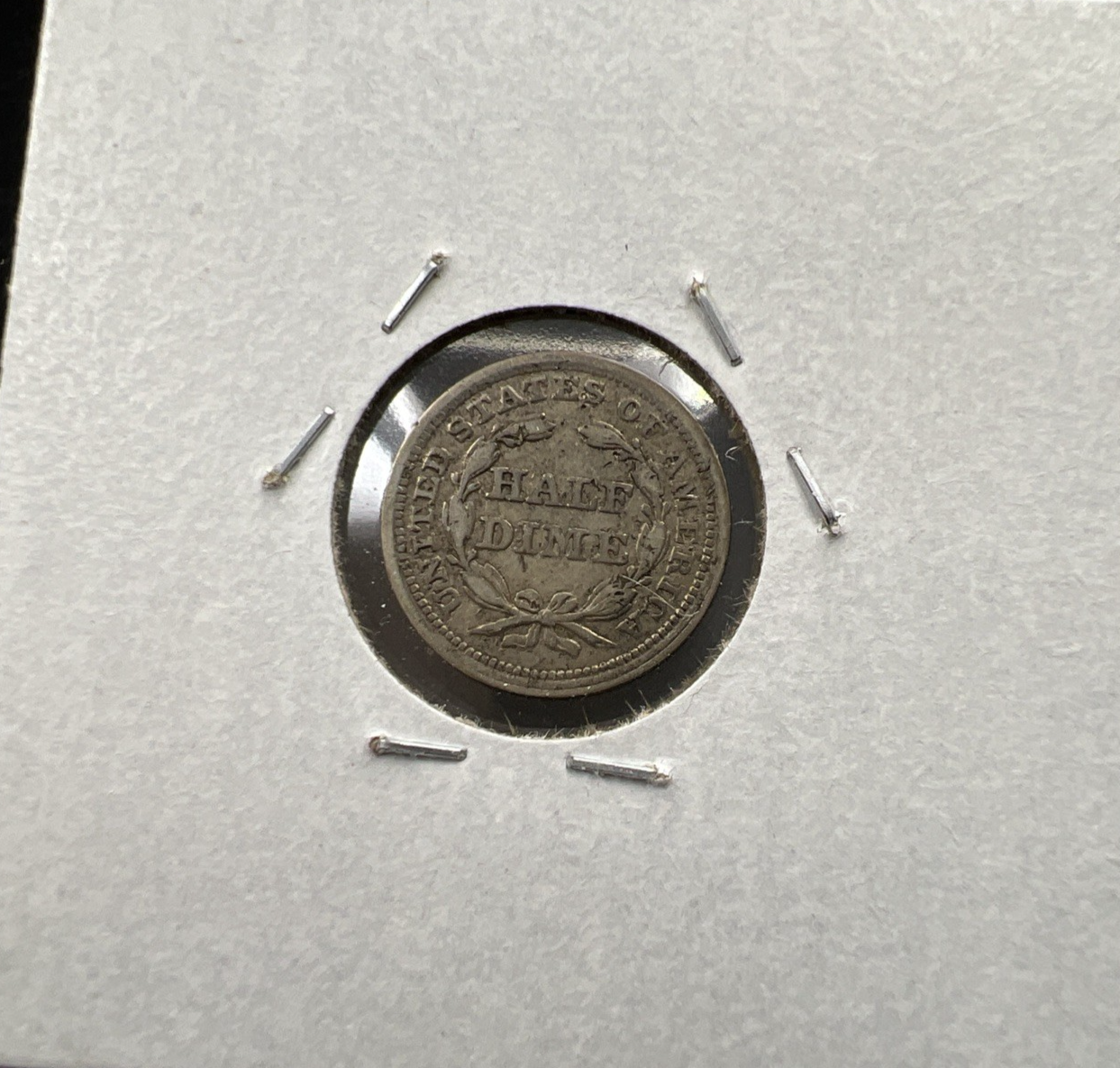 1854 With Arrows 5c Seated Liberty Silver Half Dime VF Very Fine Circ