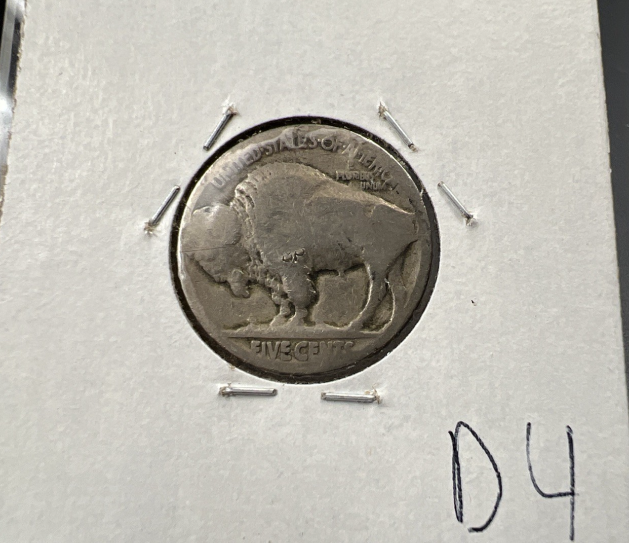 Hobo Buffalo Nickel Coin Modern Carving SKU#D4