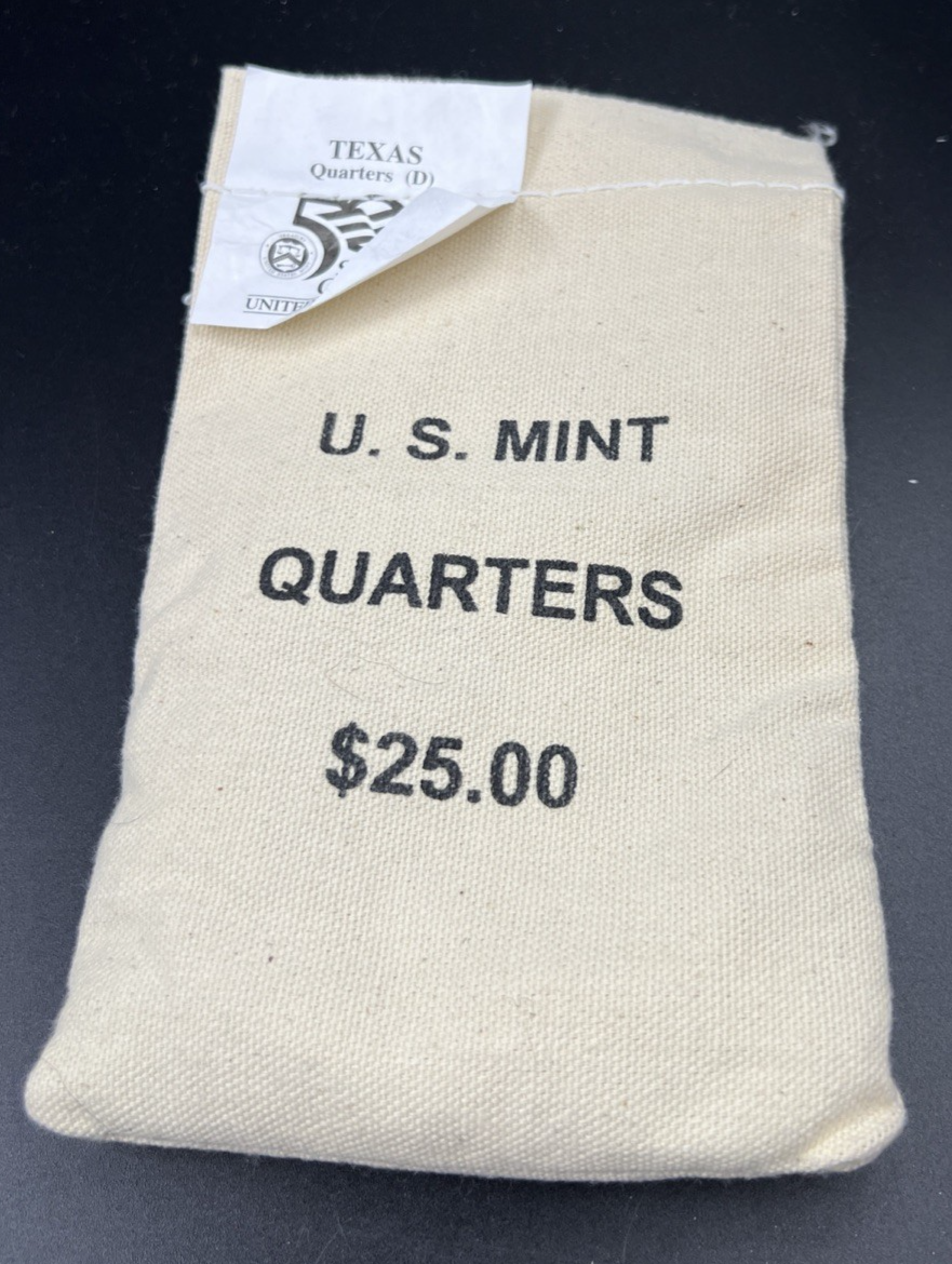 U.S. Mint Bag of 100 2004 D Texas State Statehood Quarters BU UNC