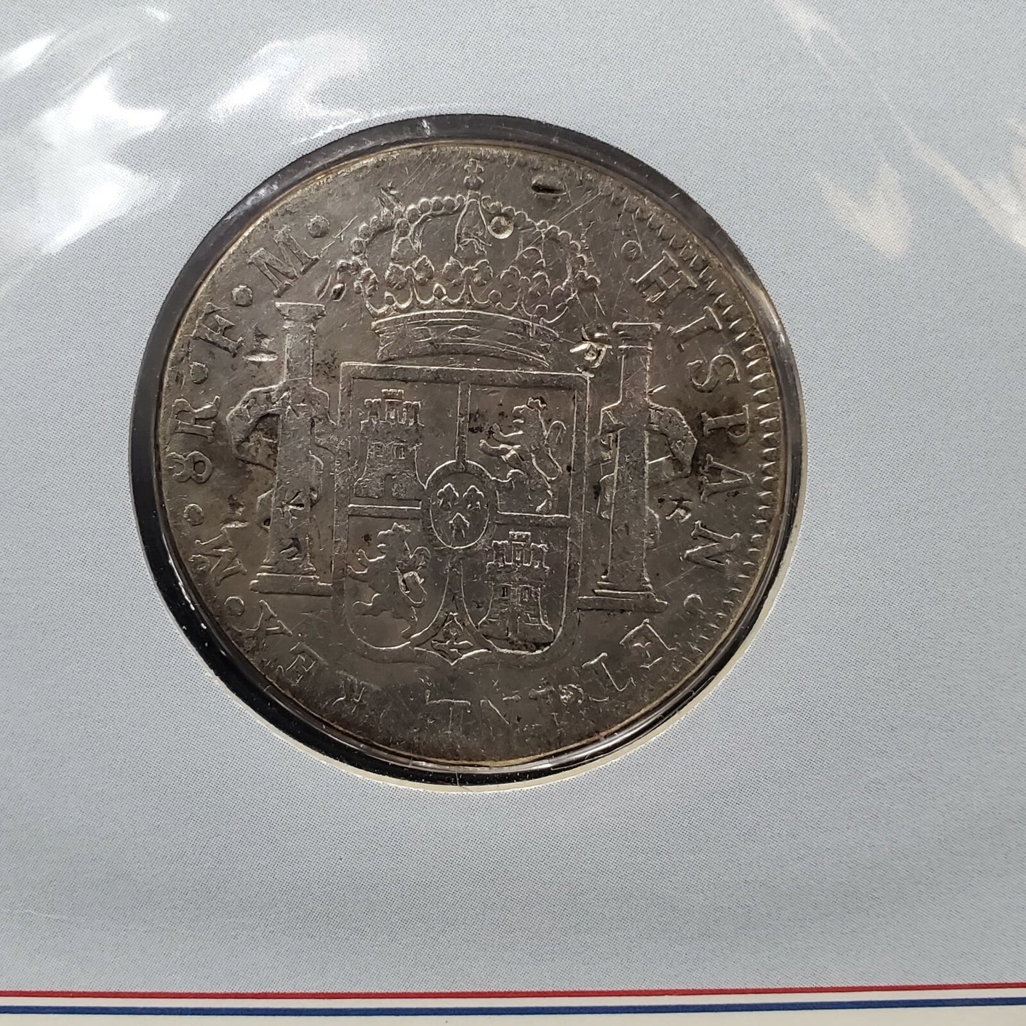 1789 Mo Mexico Eight 8 Reales Silver Coin w Chopmarks PCS America's first Dollar