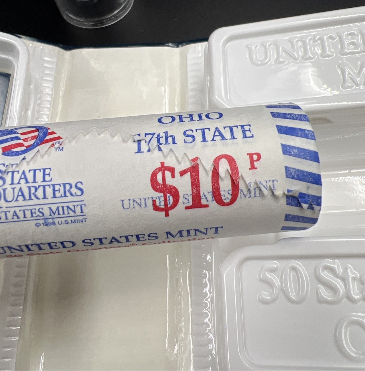 US Mint Certified 2002 P Ohio State Statehood Quarter Roll BU UNC