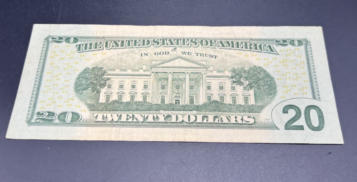 2017 Star * $20 FRN Federal Reserve Note VF Very Fine Circ #861