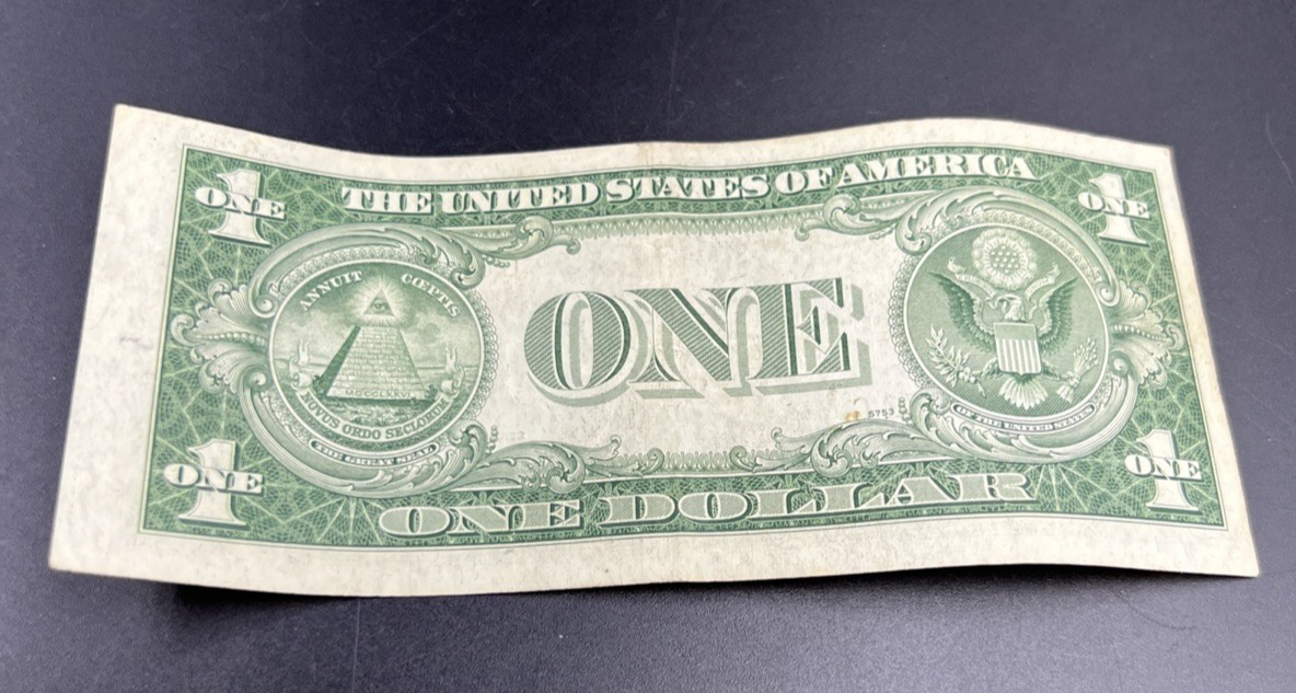 1935 D $1 Narrow Margin One Dollar Silver Certificate VF Very Fine #72