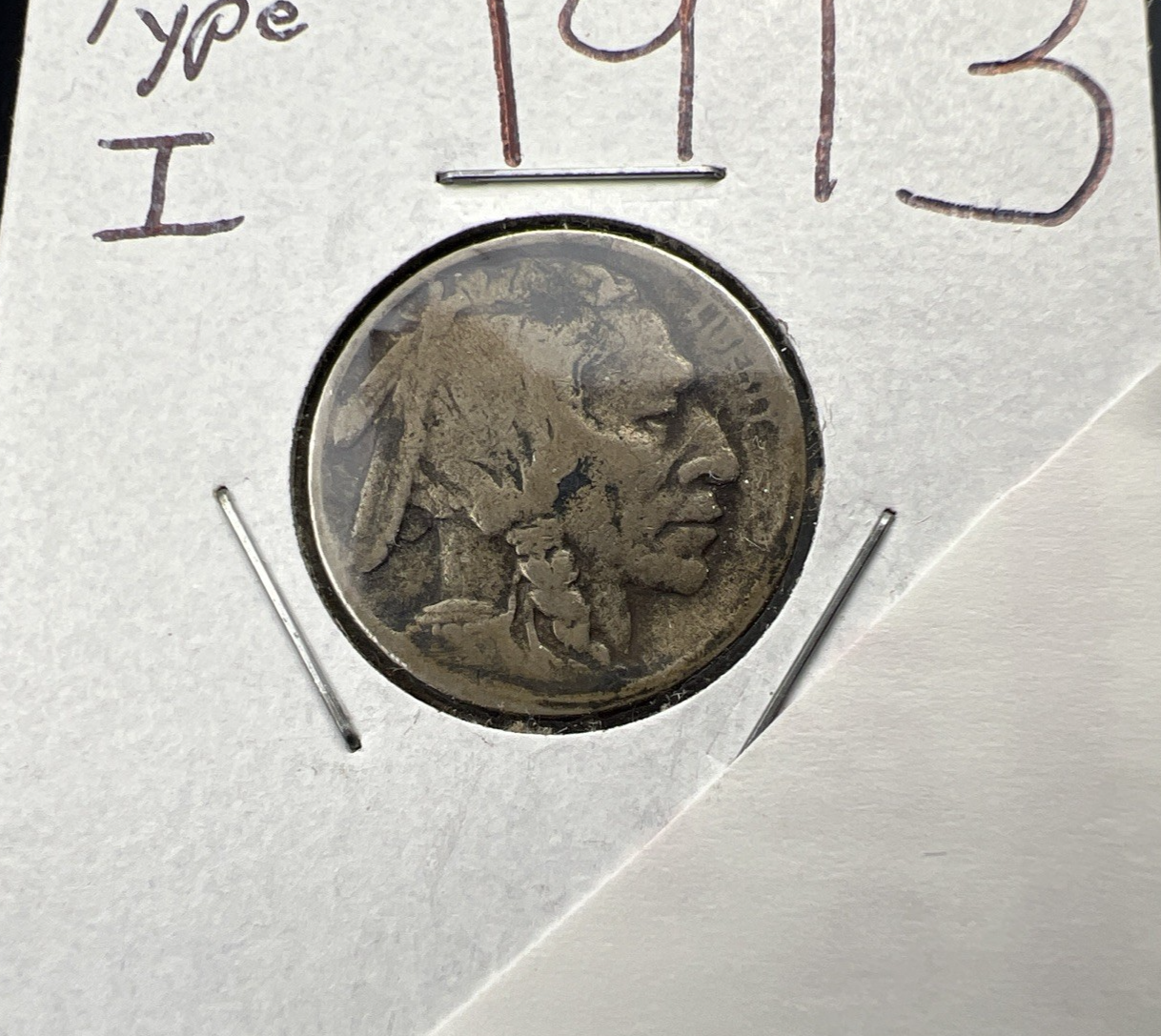 1913 Type 1 5c Buffalo Nickel Coin Very Circulated SKU#A