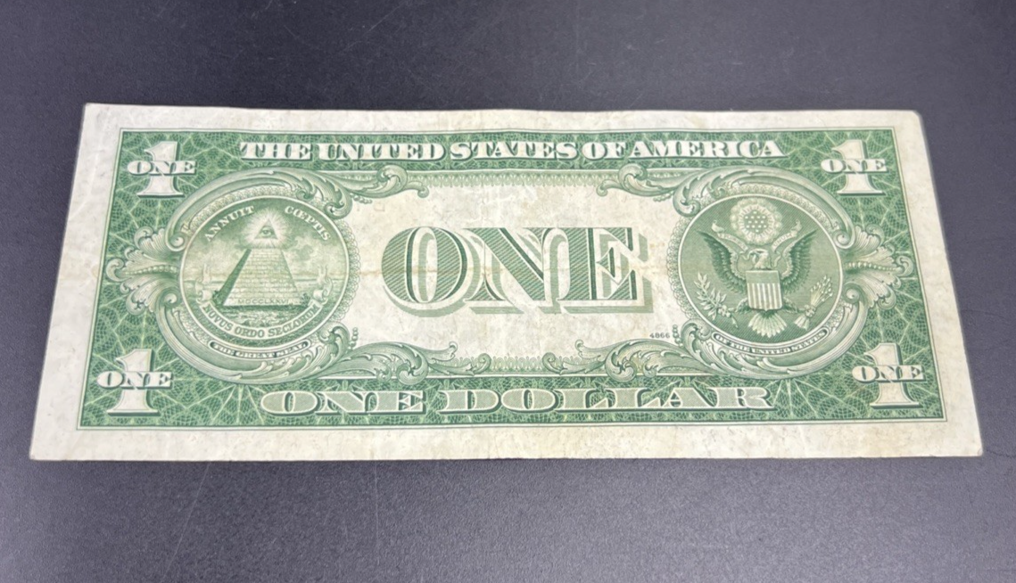1935 D $1 Wide Margin One Dollar Silver Certificate Fine Circ #46