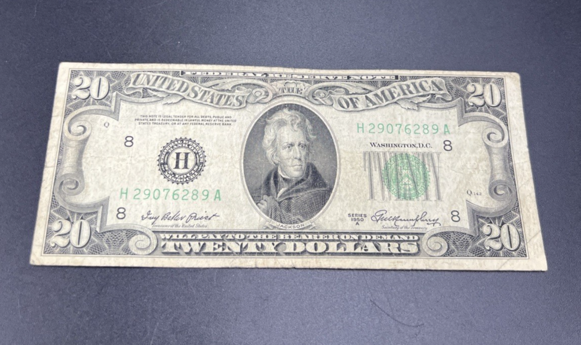 1950 A $20 FRN Federal Reserve Note St. Louis District VG Circ #289
