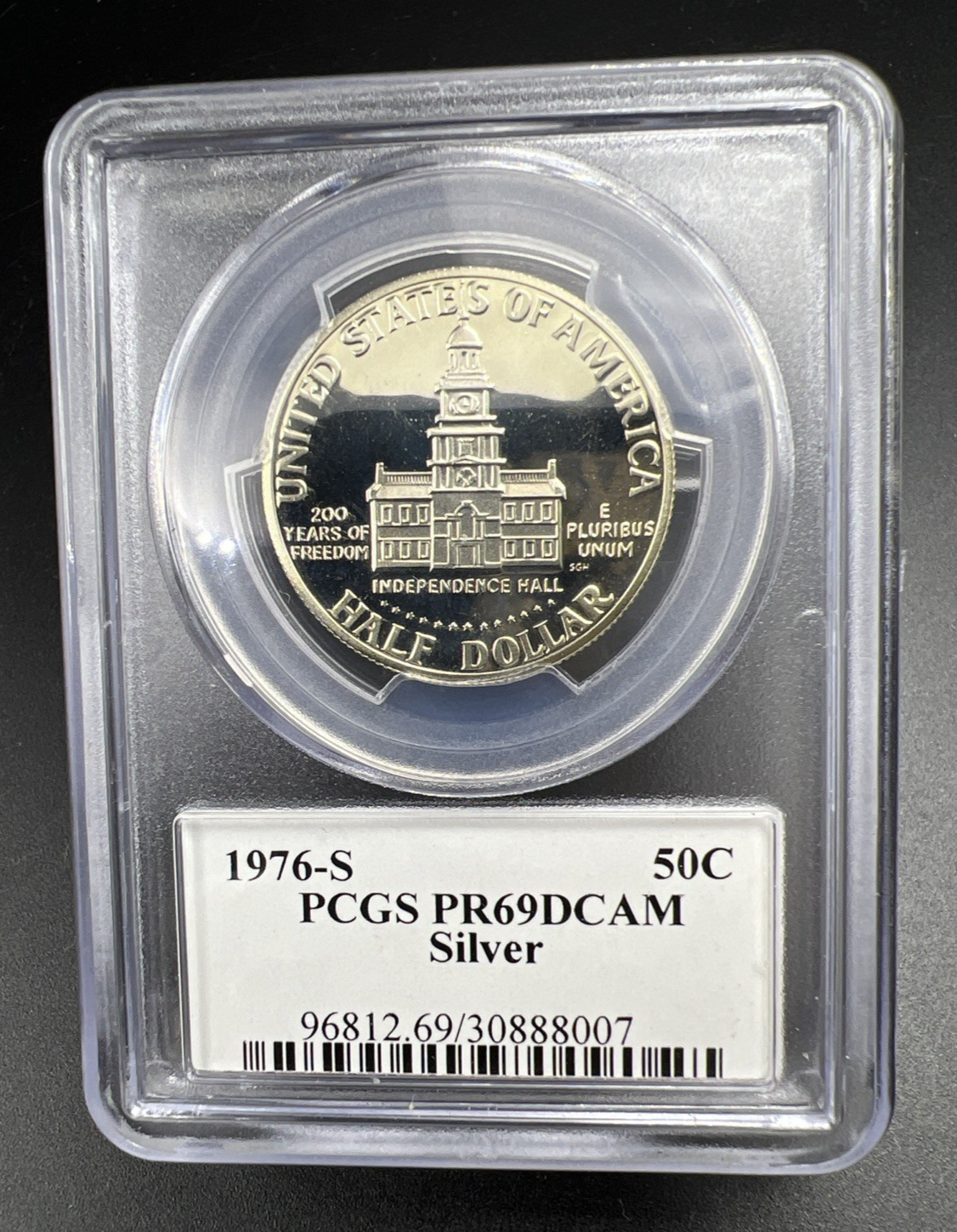 1976 S 50c Kennedy 40% Silver Half Dollar Coin PR69 DCAM PCGS #007