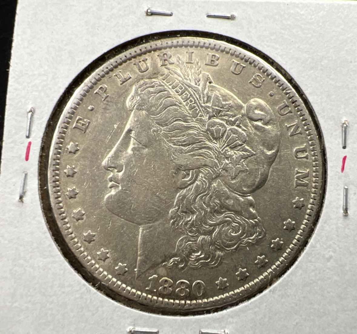 1880 O Micro o $1 Morgan Silver Dollar Coin XF Details