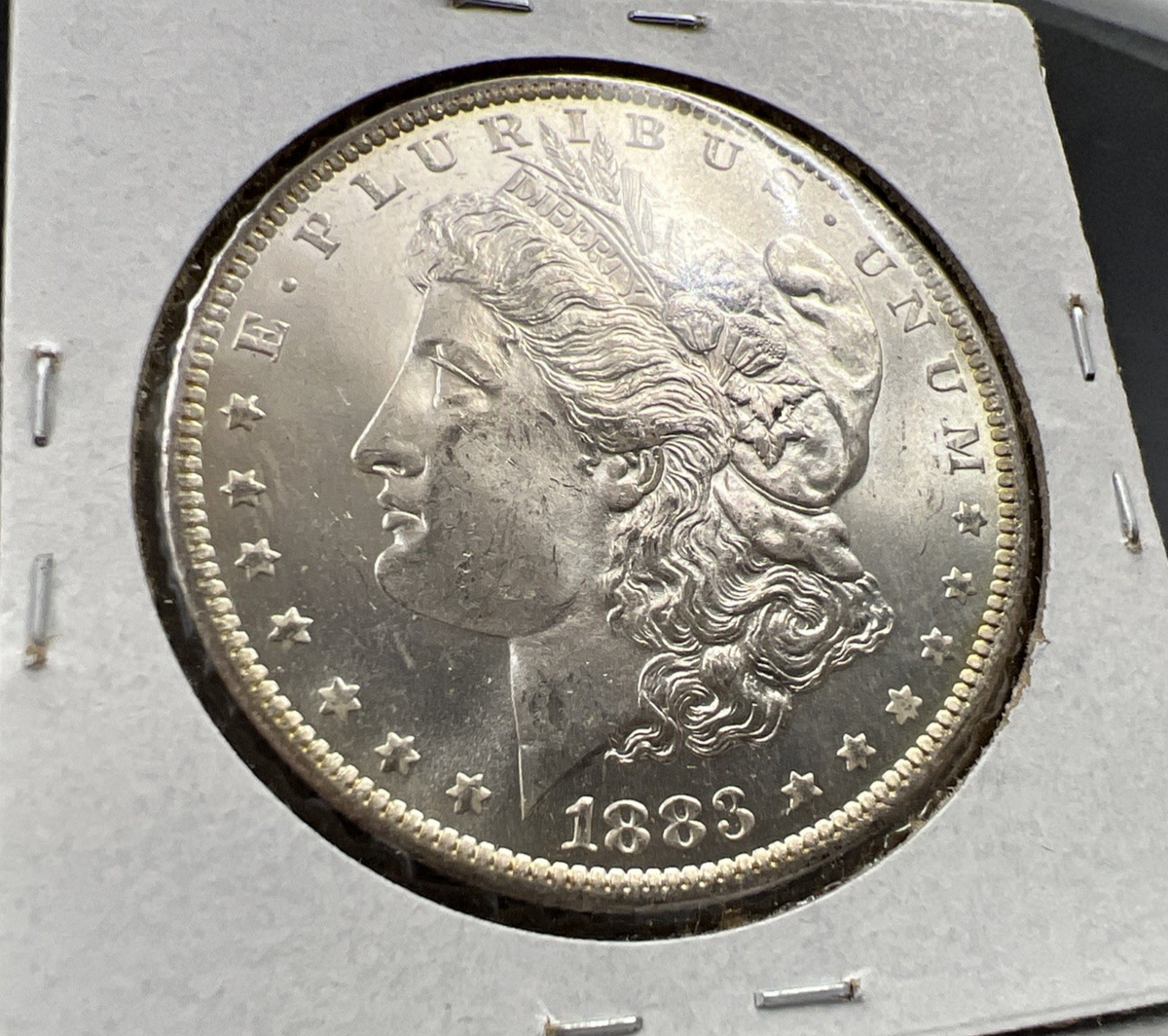 1883 O $1 Morgan Silver Dollar Coin CH BU Nice Toning Toner Reverse
