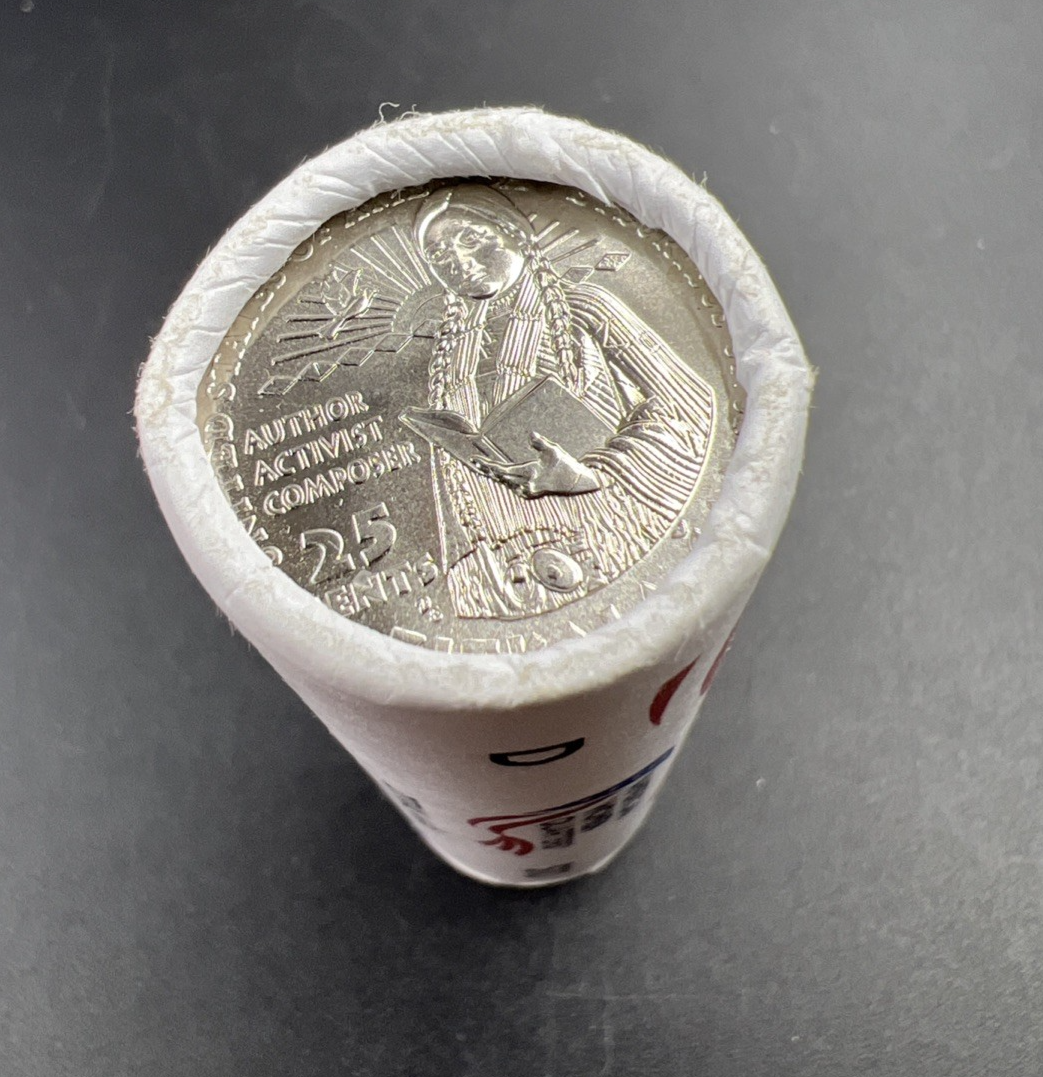 US Mint Certified 2024 D Zitkala Sa Women's Quarter 40 Coin BU Roll