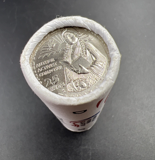 US Mint Certified 2024 D Zitkala Sa Women's Quarter 40 Coin BU Roll