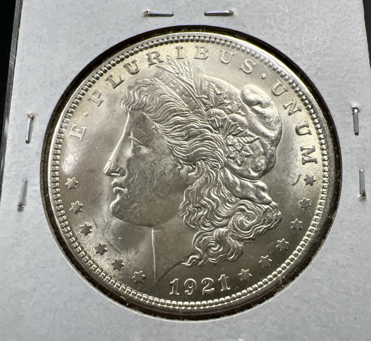 1921 P $1 Morgan Silver Dollar Coin CH BU Rusty Die Vam Variety