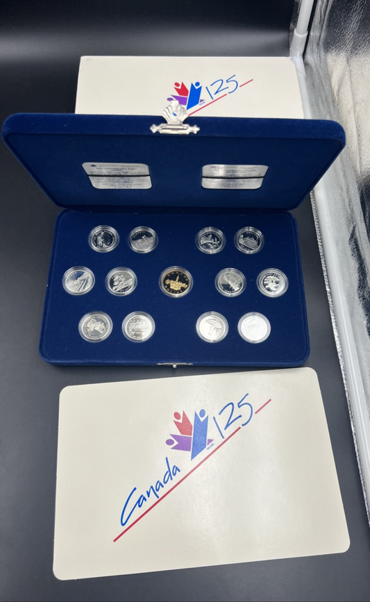 Canada Proof 1992 125th Confederation Anniversary Silver Quarters Set #4d