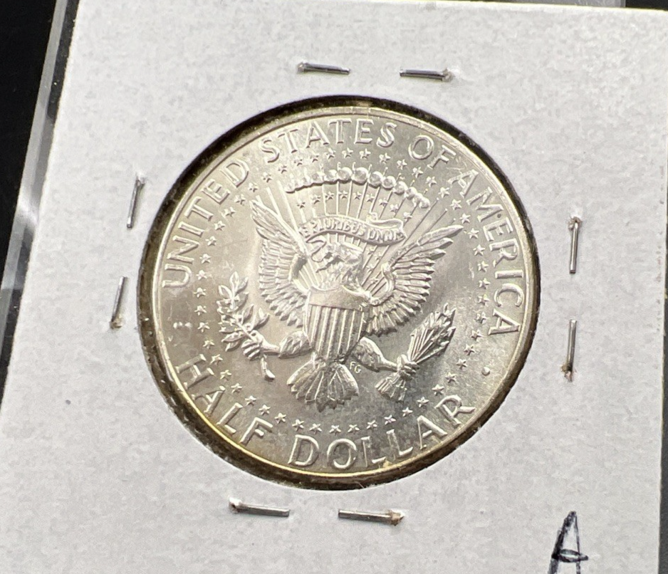 1964 50c Kennedy Silver Half Dollar Coin PQ Amber Toning Obverse CH BU SK#a