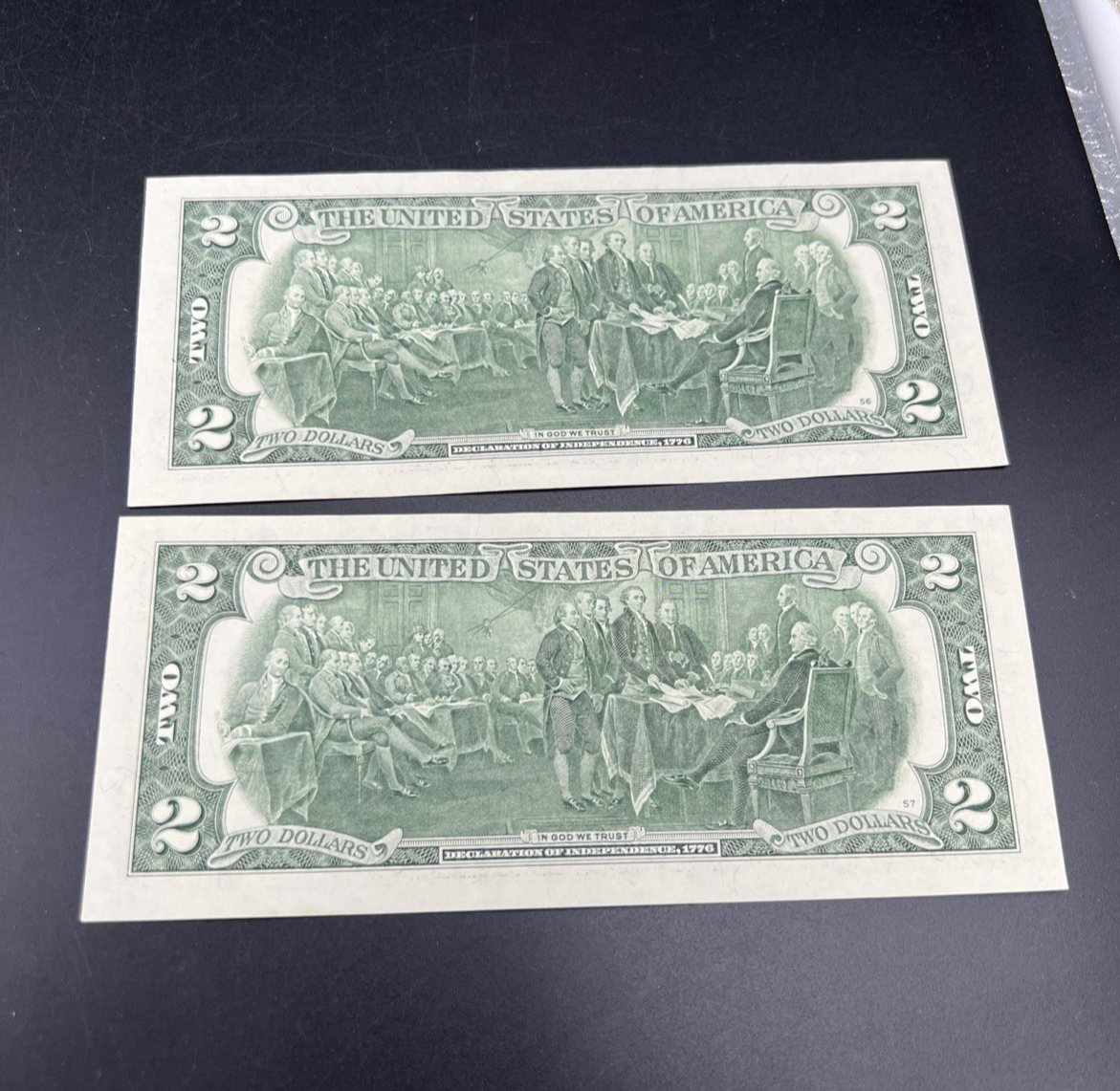 2 Consecutive 2013 $2 Two Dollar FRN Federal Reserve Notes CH UNC #763