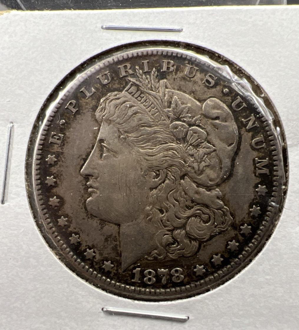 1878 S $1 Morgan Silver Dollar Coin EF XF Extra Fine Circ Some Toning SK#a