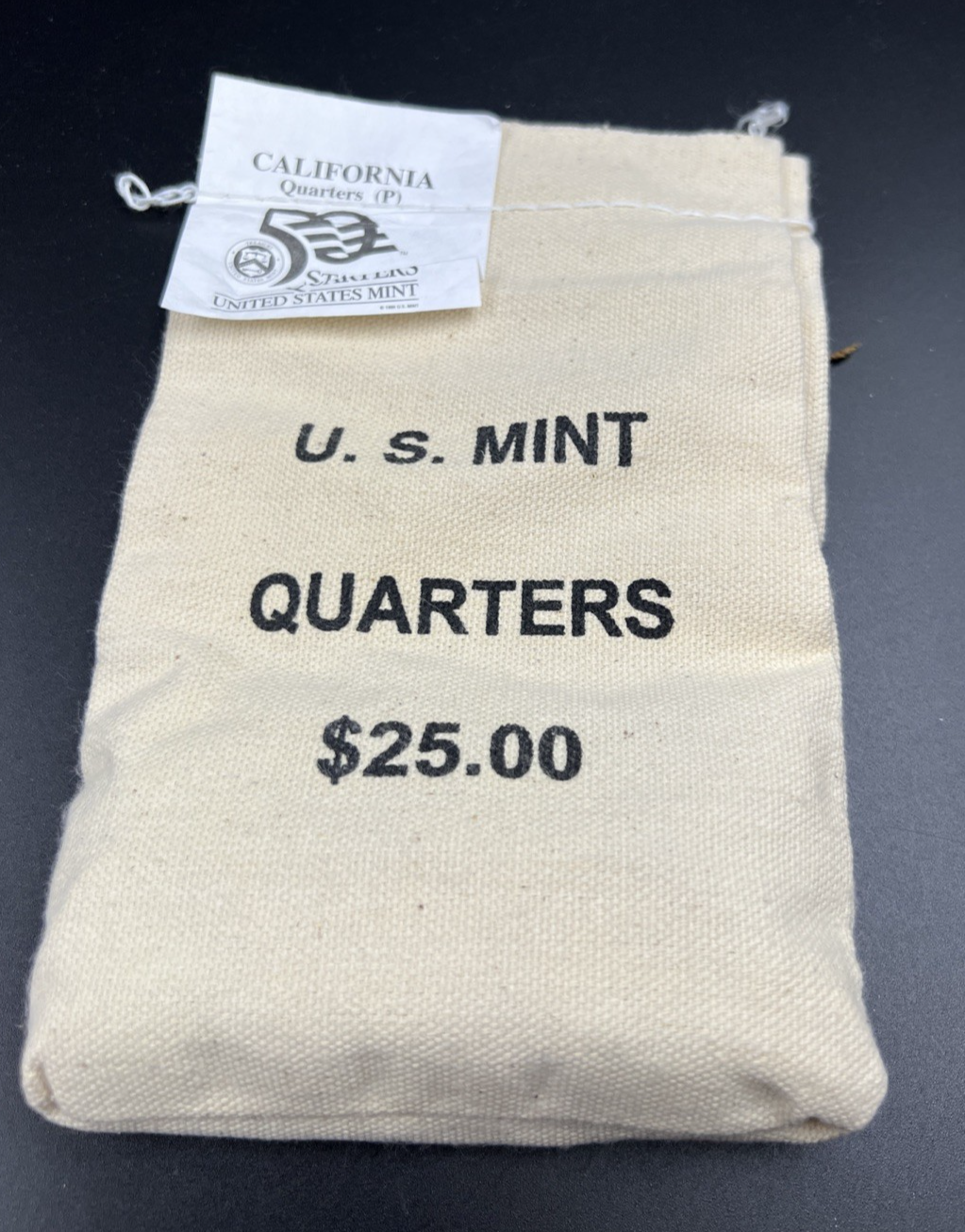 U.S. Mint Bag of 100 2005 P 25c California State Statehood Quarter Coins BU UNC