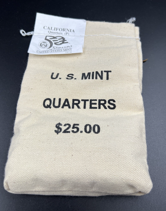 U.S. Mint Bag of 100 2005 P 25c California State Statehood Quarter Coins BU UNC