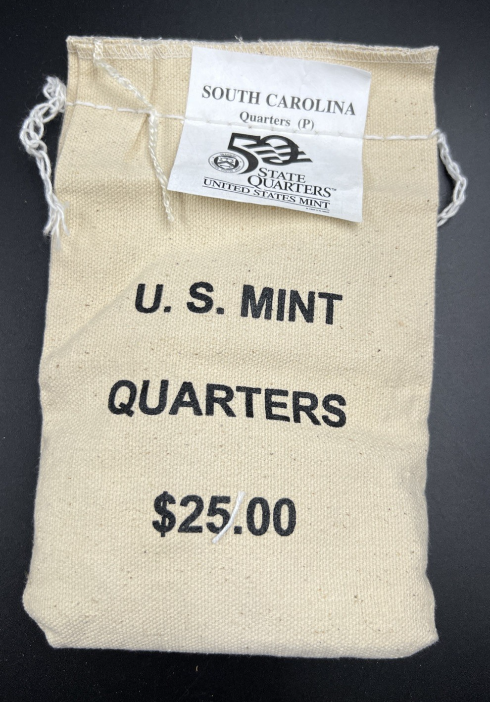 U.S. Mint Bag of 100 2000 P 25c South Carolina State Statehood Quarters BU UNC
