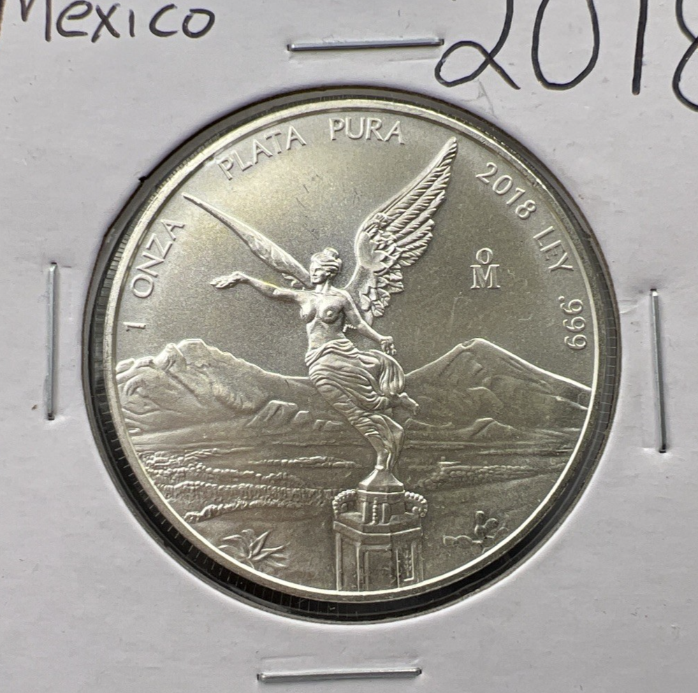 2018 1 Oz Silver Mexico Libertad One Ounce Coin Gem BU