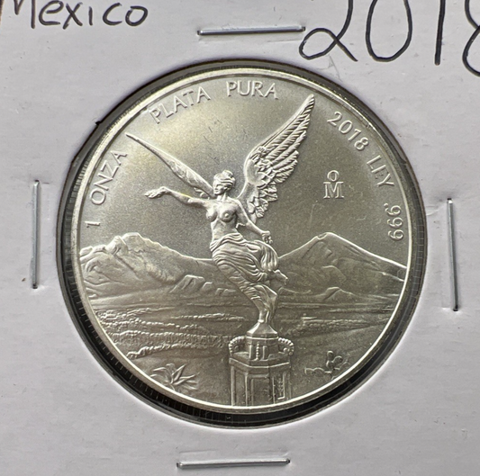 2018 1 Oz Silver Mexico Libertad One Ounce Coin Gem BU