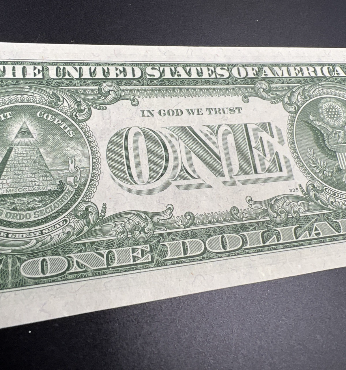 1957 $1 One Dollar Blue Seal Silver Certificate UNC Uncirculated Fancy Serial #Q