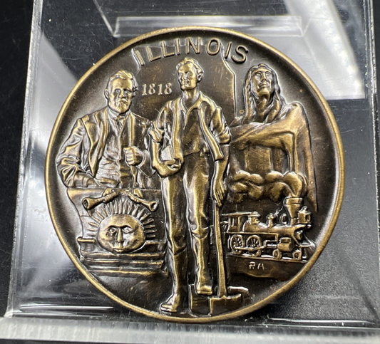 Official 1974 Illinois Medallion