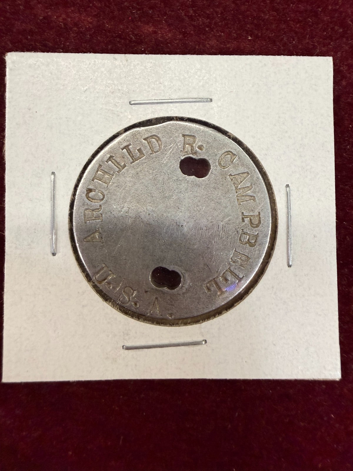 *** 1917-1918 WORLD WAR 1 - ORIGINAL VINTAGE DOG TAG- RARE 🔥***
