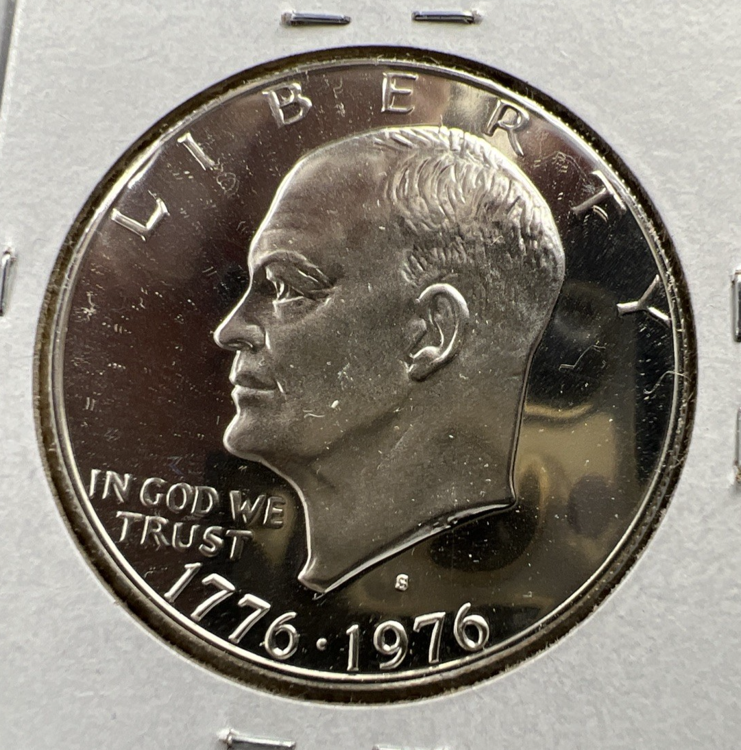 1976 $1 Ike Eisenhower 40% silver Dollar Coin Gem Proof SK#2b