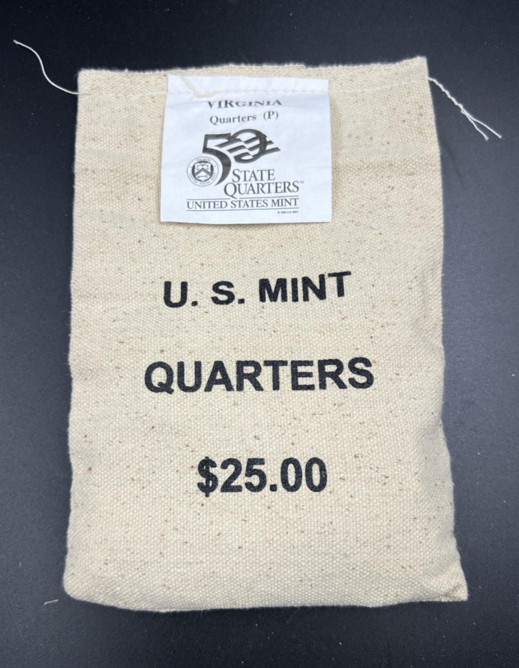 U.S. Mint Bag of 100 2000 P 25c Virginia State Statehood Quarters BU UNC