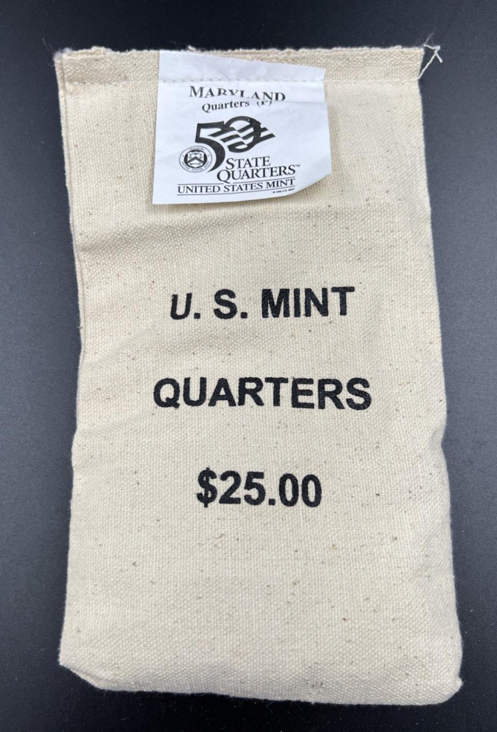 U.S. Mint Bag of 100 2000 P 25c Maryland State Statehood Quarters BU UNC