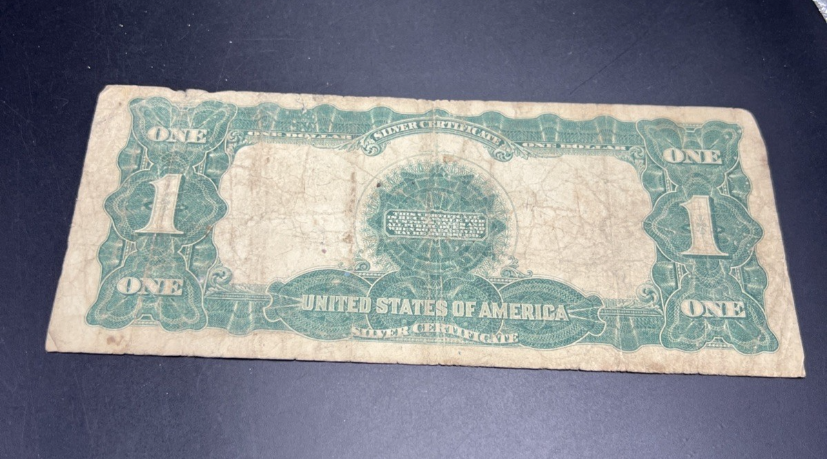 1899 $1 Black Eagle Silver Certificate G Details Very Circ Speelman White #226