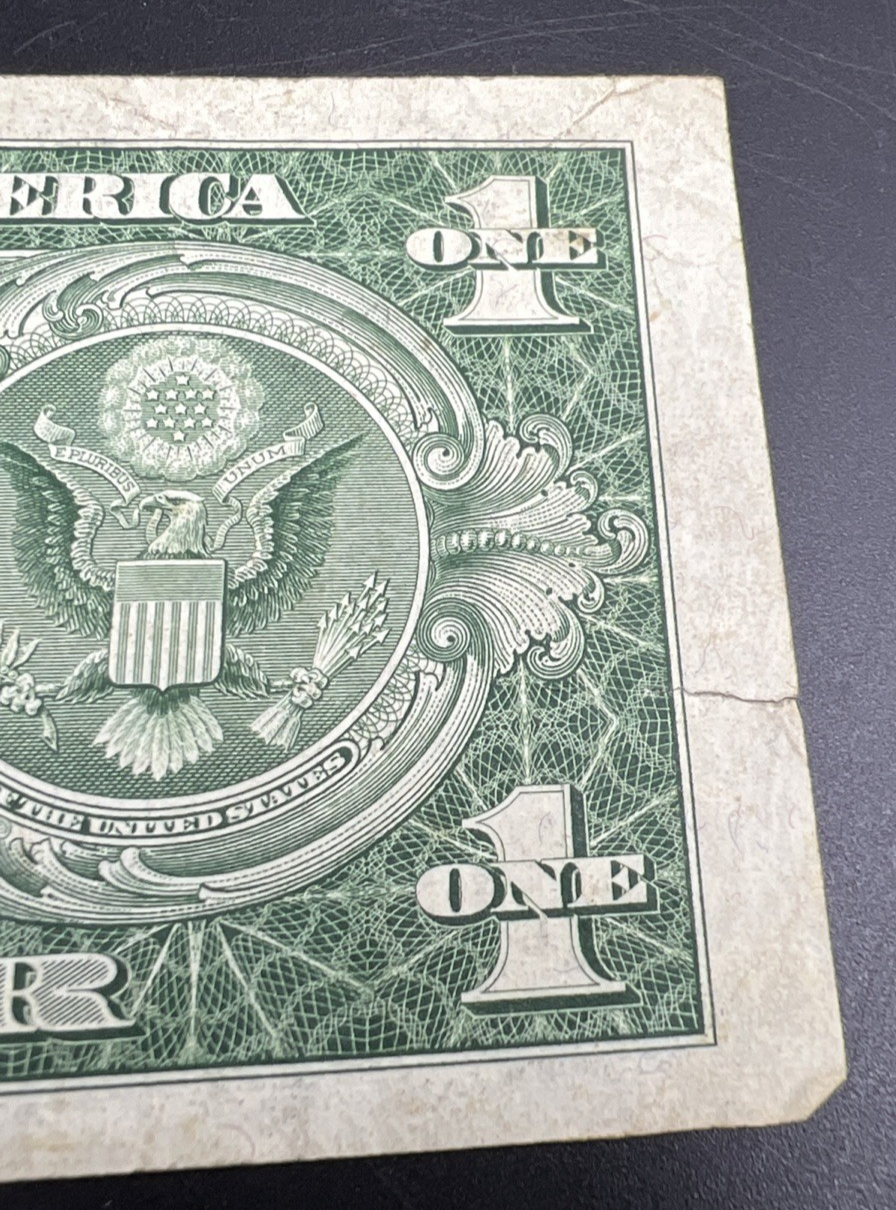 1935 D $1 Wide Margin One Dollar Silver Certificate Fine Detail #18